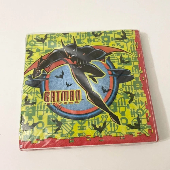 Vtg 1999 Batman Beyond Napkins Birthday Party Supplies Luncheon Beverage Napkins - Picture 7 of 11